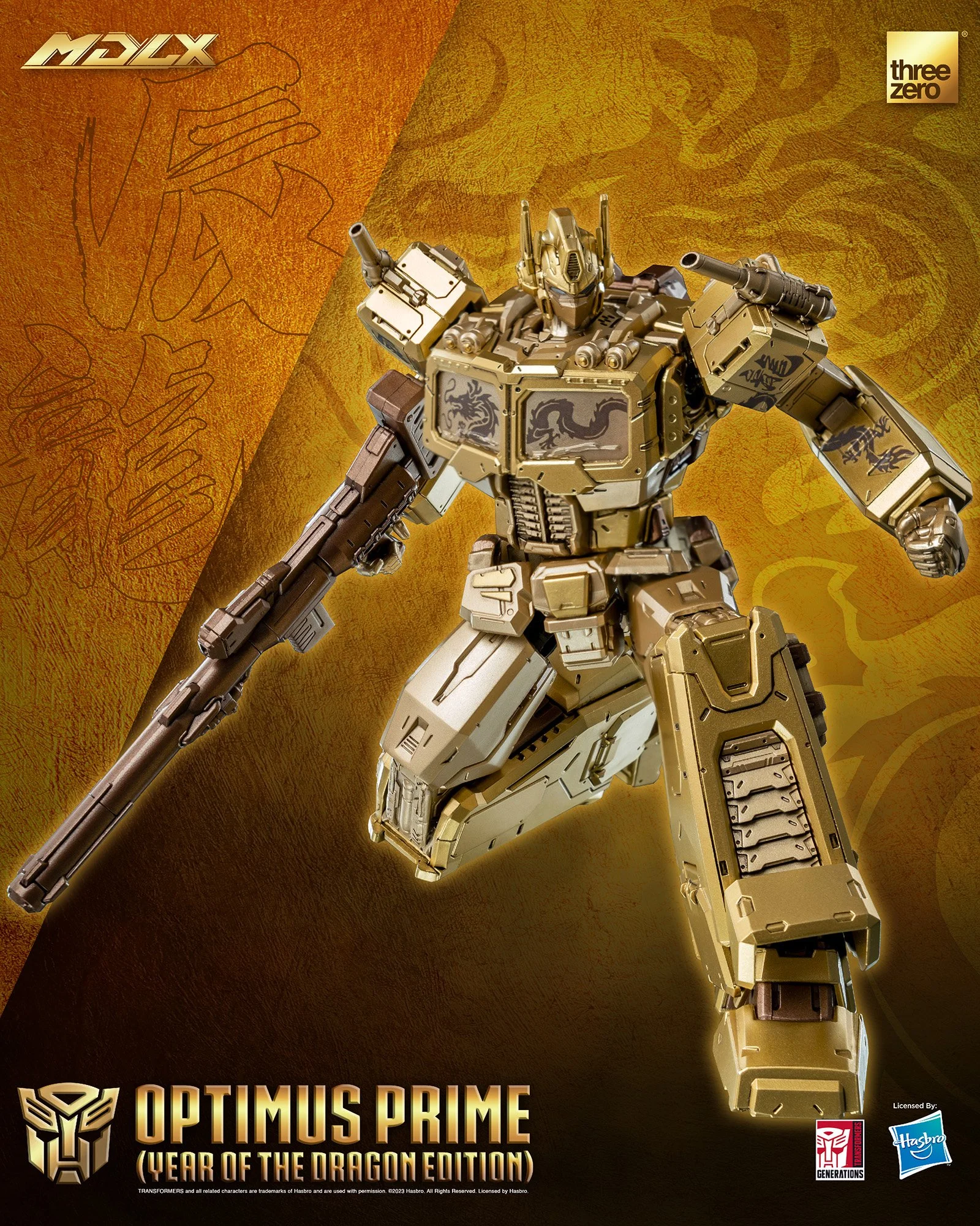 Threezero MDLX オプティマスプライム 辰年エディション TransformersMDLX Optimus Prime (Year of the Dragon Edition